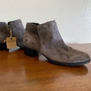 BORN Gray Suede Booties!